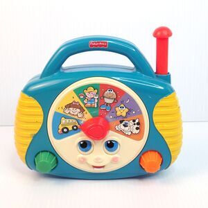 Vintage 1998 Fisher Price Musical Lullabies Player Radio Antenna Face Moves